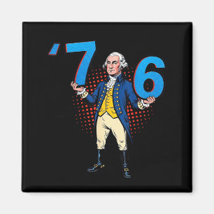 George Washington 76 Slängde Sex Sju Magnet