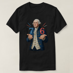 George Washington 7 6 Meme Historia Konst T Shirt