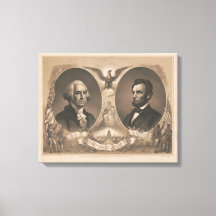 George Washington Abraham Lincoln Eagle US Vintage