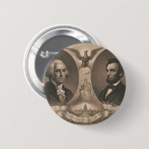 George Washington Abraham Lincoln Eagle US Vintage