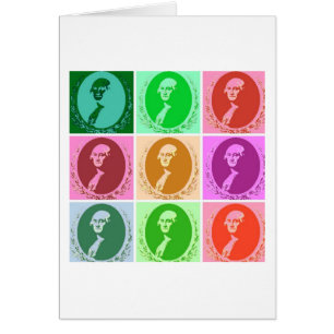 George Washington Abstrakt Hälsningskort