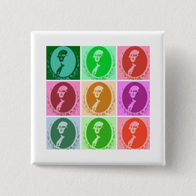 George Washington Abstrakt Knapp (Framsida)