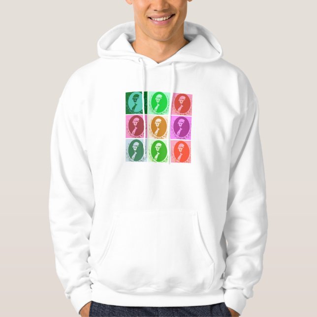 George Washington Abstrakt Sweatshirt (Framsida)