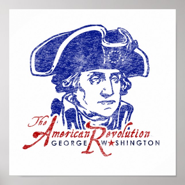 George Washington American Revolution Retro Poster (Framsidan)