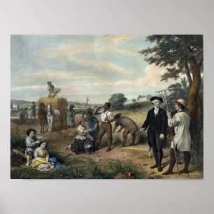"George Washington as a Farmer" skriver ut/poster Poster