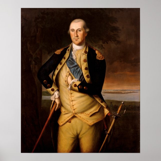George Washington av Charles Wilson Peale Poster (Framsidan)