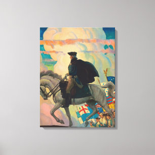 George Washington av Newell Convers Wyeth Canvastryck
