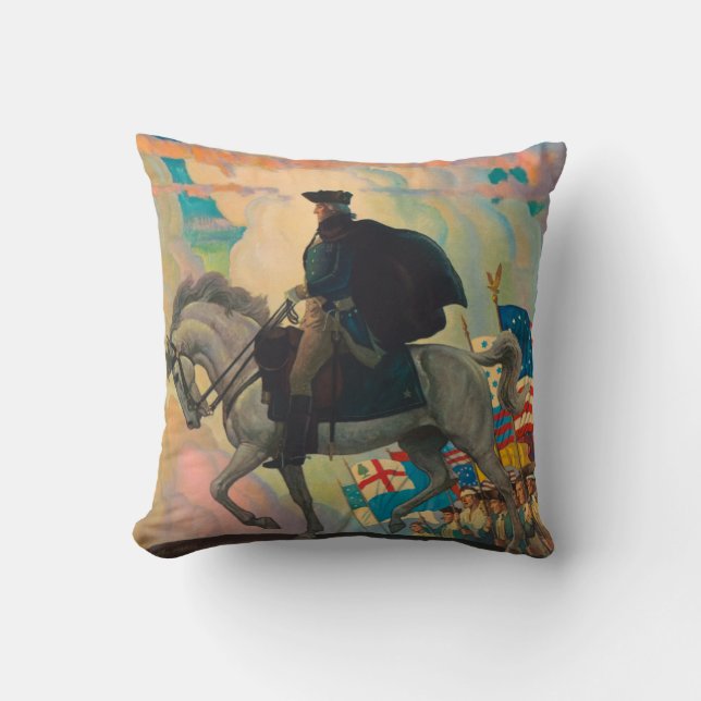 George Washington av Newell Convers Wyeth Kudde (Framsida)