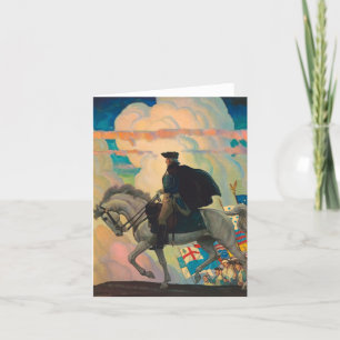George Washington av Newell Convers Wyeth Tack Kort