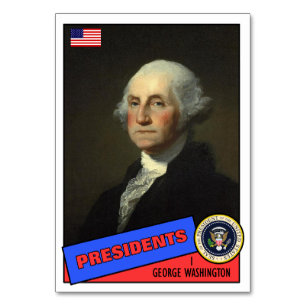 George Washington Baseball Card Bordsnummer