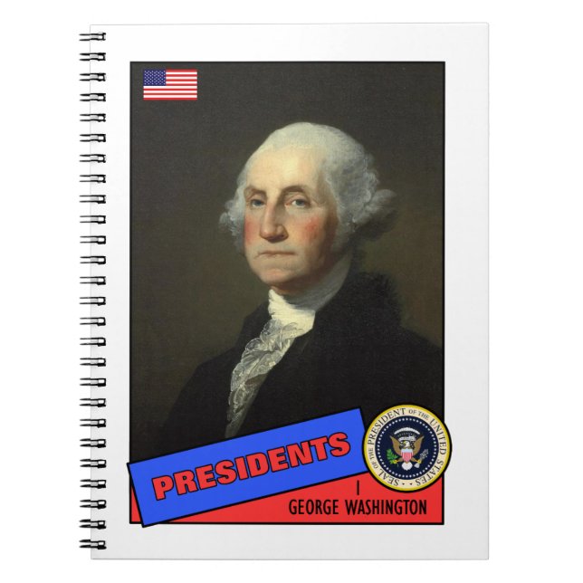 George Washington Basebollkort Anteckningsbok (Framsidan)