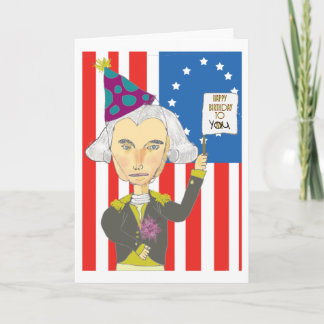 George Washington Birthday Card Kort