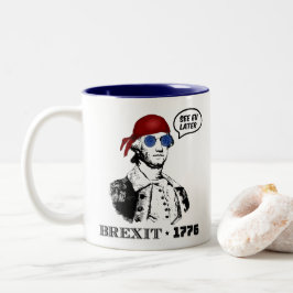 George Washington Brexit 1776 EU Flag Solglasögon Två-Tonad Mugg