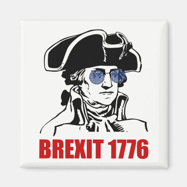 George Washington Brexit 1776 EU-Flagga Magnet (Framsidan)