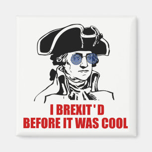 George Washington Brexit 1776 EU-Flagga Magnet