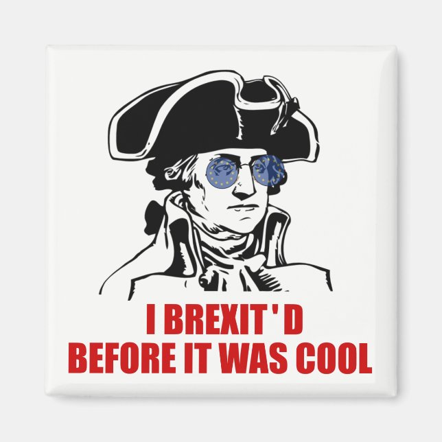 George Washington Brexit 1776 EU-Flagga Magnet (Framsidan)