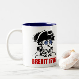 George Washington Brexit 1776 EU-Flagga Två-Tonad Mugg