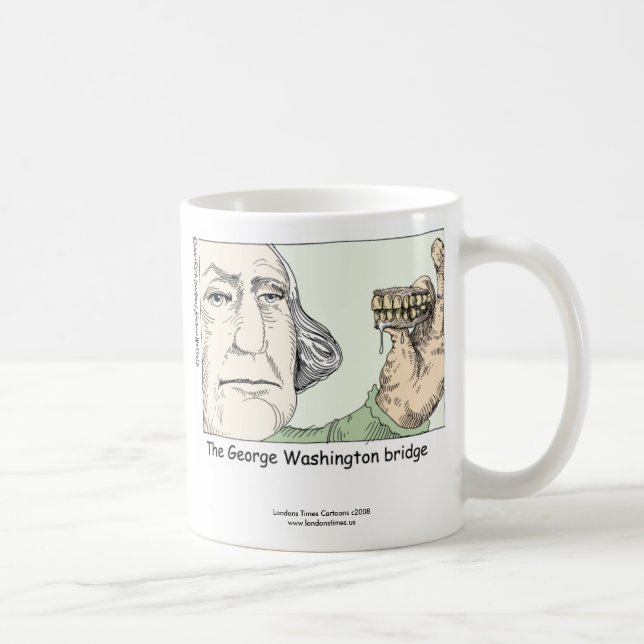 George Washington Bridge Funny Coffee Mugg (Höger)