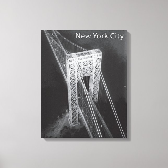 George Washington Bridge New York City Canvastryck (Framsida)