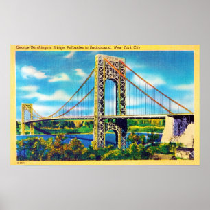 George Washington Bridge, New York City Poster
