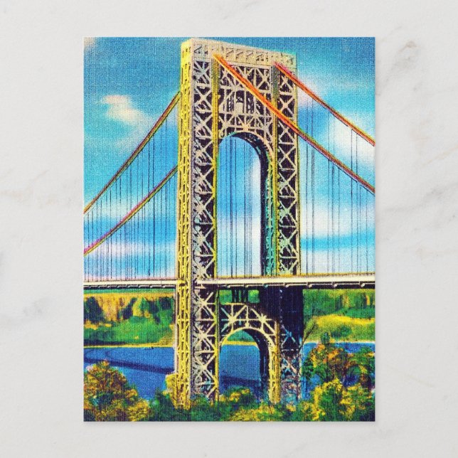 George Washington Bridge, New York City Vykort (Framsida)