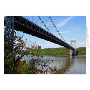 George Washington Bridge New York New jersey Hälsningskort