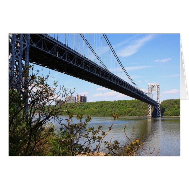 George Washington Bridge New York New jersey Hälsningskort (Framsidan Horizontal)