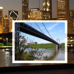 George Washington Bridge New York New jersey Vykort