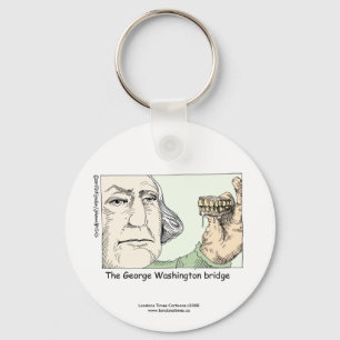 George Washington Bridge Rolig Nyckelring