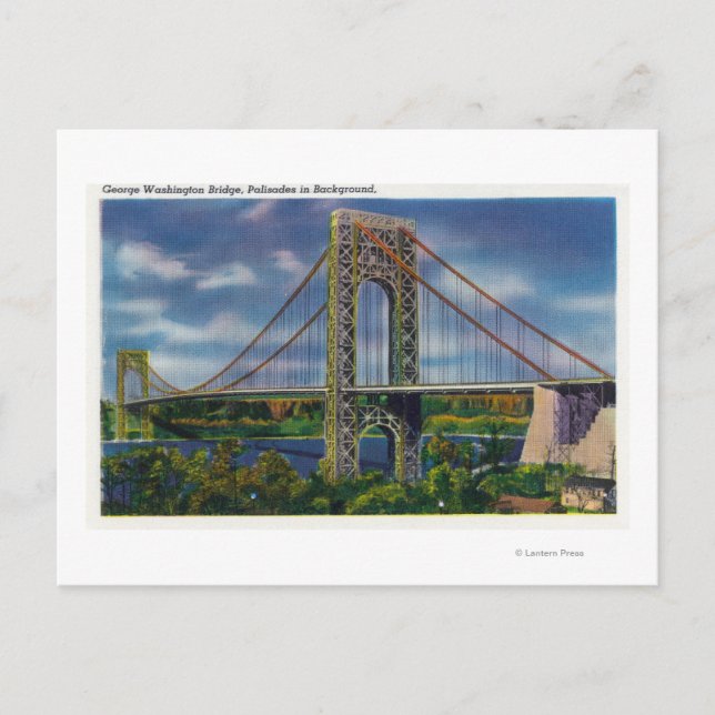 George Washington Bridge Vykort (Framsida)