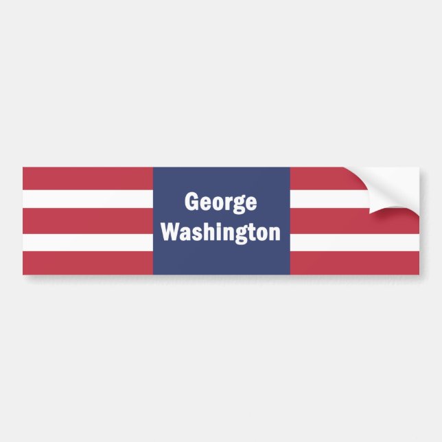 George Washington Bumper Sticker Bildekal (Framsidan)