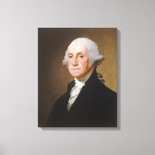George Washington, c.1821 (olja på canvas) Canvastryck (Framsida)