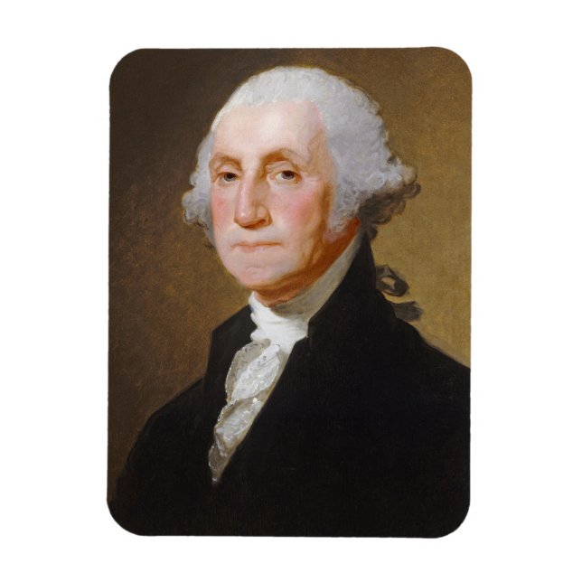 George Washington, c.1821 (olja på canvas) Magnet (Vertikal)
