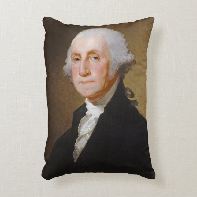 George Washington c.1821 (olja på kanfas) Prydnadskudde (Framsidan(Vertikal))