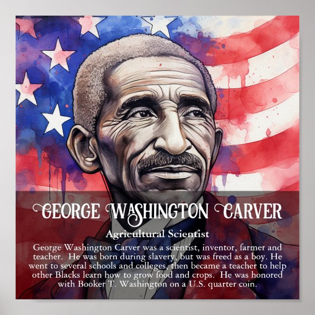 George Washington Carver Black History Month Class Poster (Framsidan)