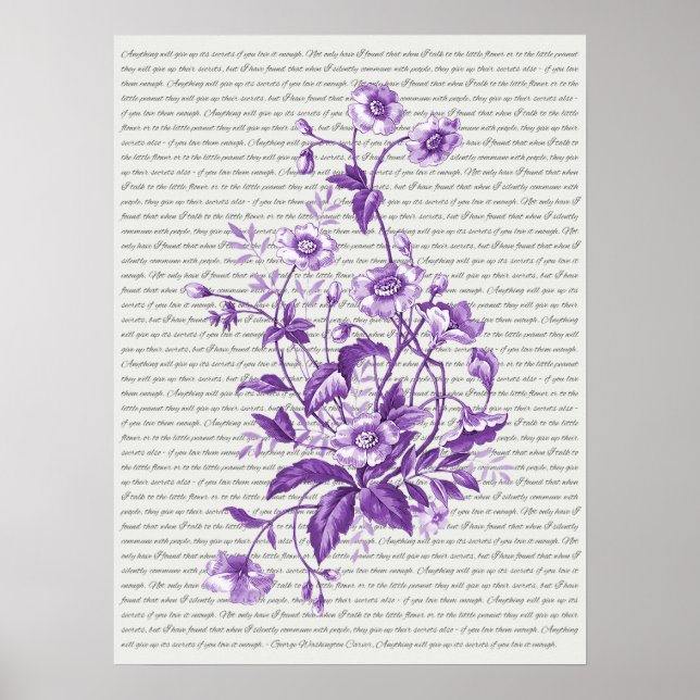 George Washington Carver citat - väggkonst (Framsidan)