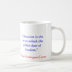 George Washington Carver citationsteckenmugg Kaffemugg