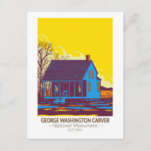 George Washington Carver National Monument Vintage Vykort