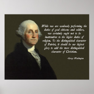 George Washington Christian Poster