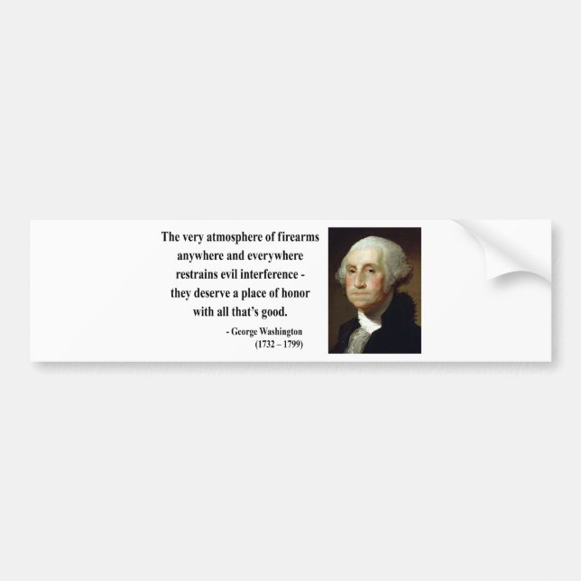 George Washington Citat 7b Bildekal (Framsidan)