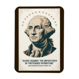 George Washington Citat Amerikansk President Konst Magnet