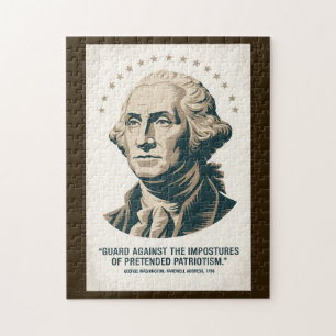 George Washington Citat Amerikansk President Konst Pussel