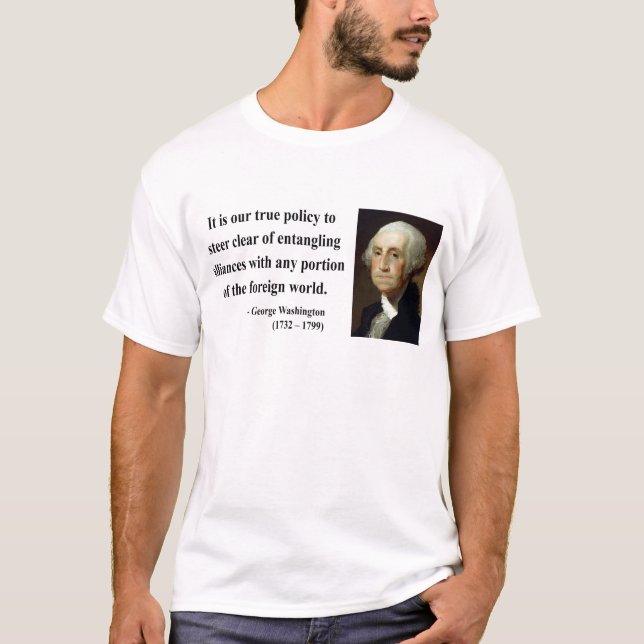 George Washington citationstecken 5b T-shirt (Framsida)