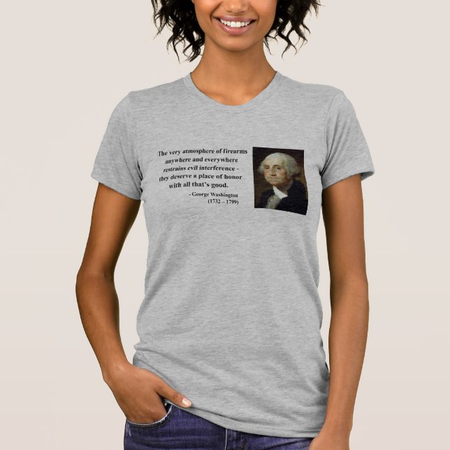 George Washington citationstecken 7b Tee Shirt (Framsida)