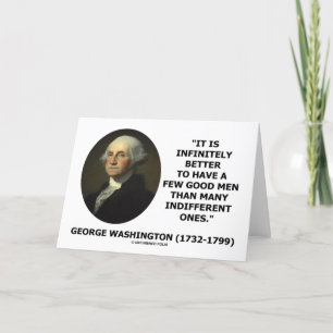 George Washington citationstecken för några bra Kort