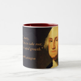 George Washington citationstecken "frihet ", Två-Tonad Mugg