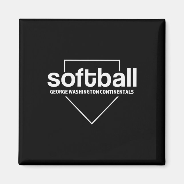 George Washington Continentals Softboll Hemmaplatt Magnet (Framsidan)