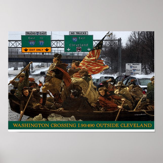 George Washington Crossing I-490 Poster (Framsidan)