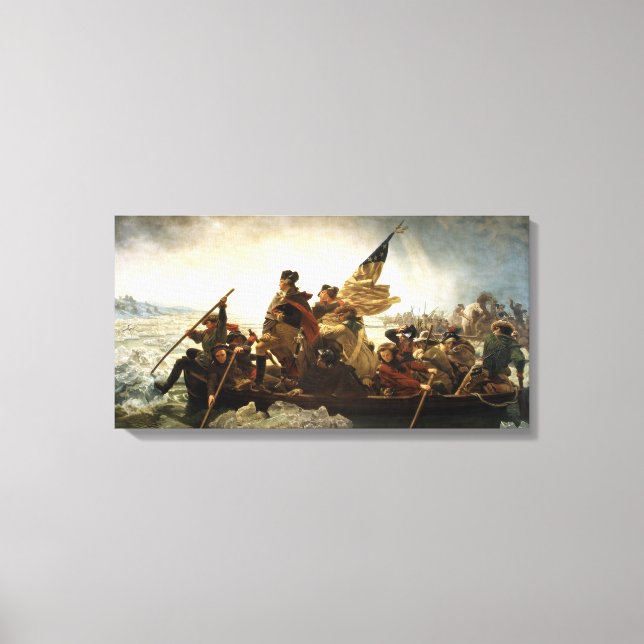 George Washington Crossing the Delaware Print Canvastryck (Framsida)