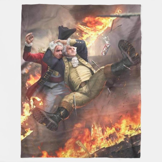 GEORGE WASHINGTON DEFEATS, BRITISH FLEECEFILT (Framsidan)